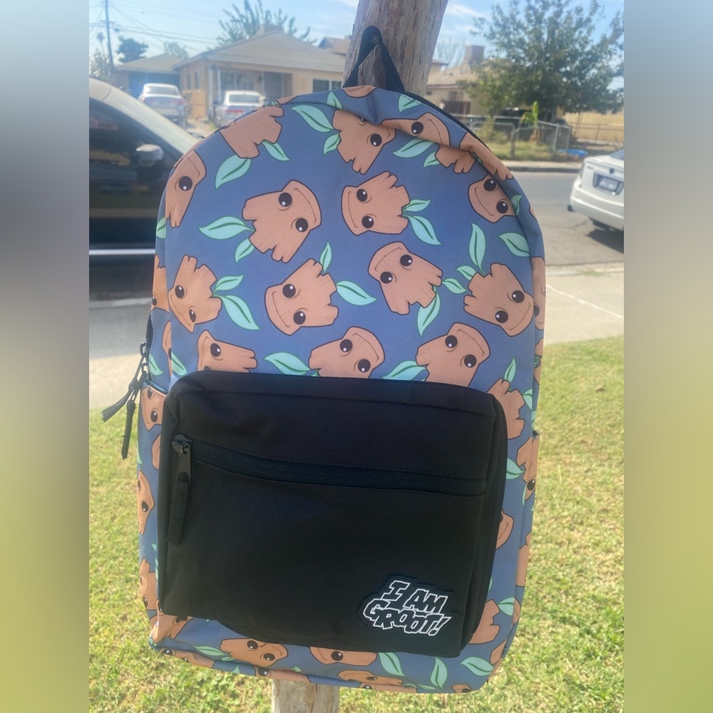 OFFICIAL MARVEL Guardians of the Galaxy Backpack I Am Groot Black Grey